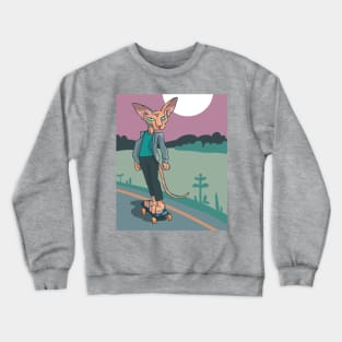 Cat moon Crewneck Sweatshirt